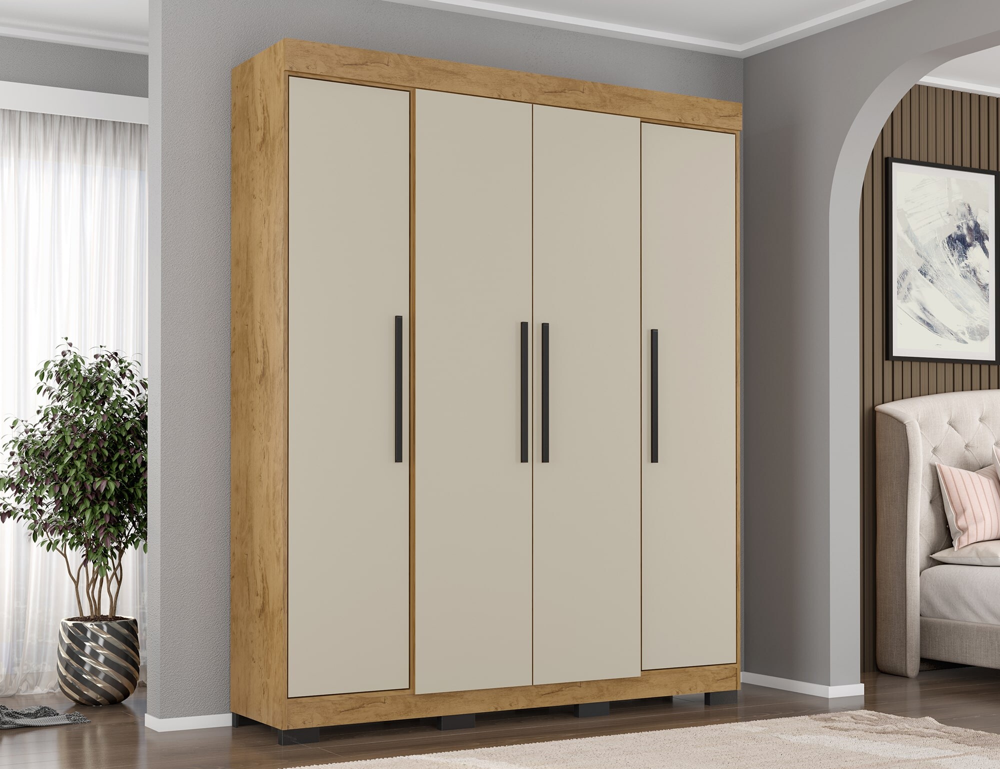 Guarda-roupa B25042 Araplac — detalhe